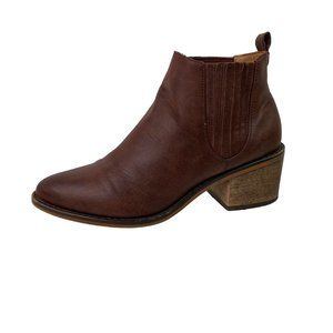 (125) Faryl Women's Brown Chelsea Ankle Boots Size 8